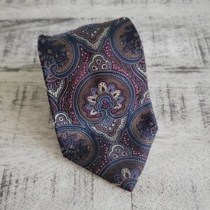 Britches of Georgetown Multi Color Vintage Paisley Silk Tie 57" x 3.5"
